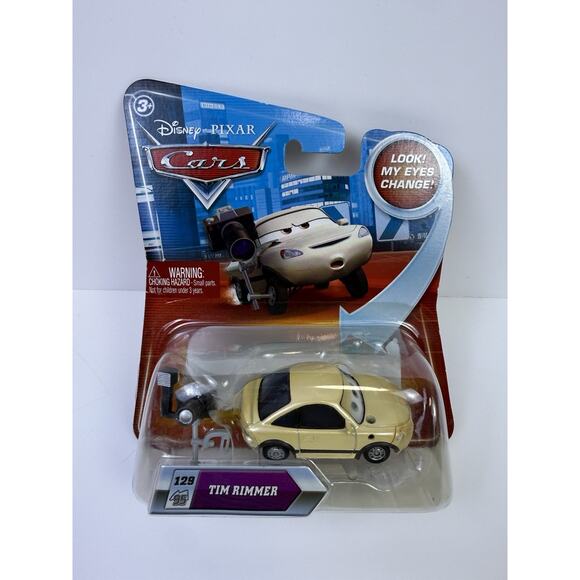 NIB Disney Pixar Cars #129 Tim Rimmer Look My Eyes Change Lenticular Eyes - Picture 1 of 9